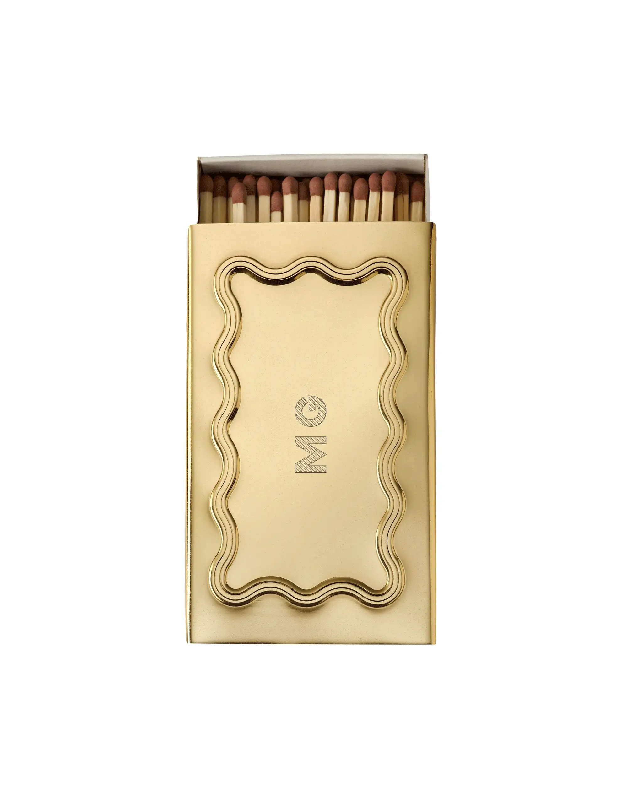 Wave Matchbox Sleeve, Brass, US - Image 3