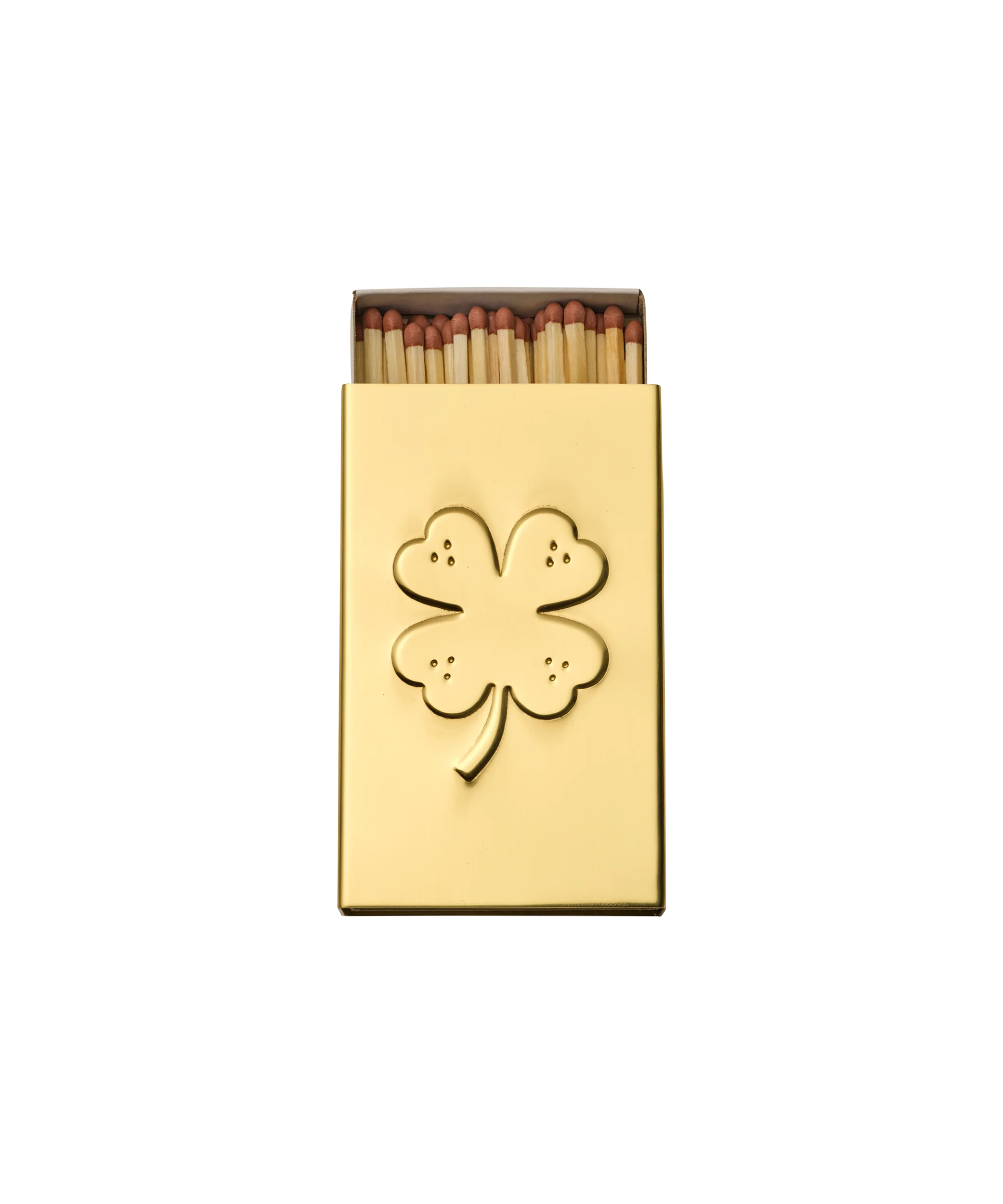 Clover Matchbox Sleeve, Brass - Image 5