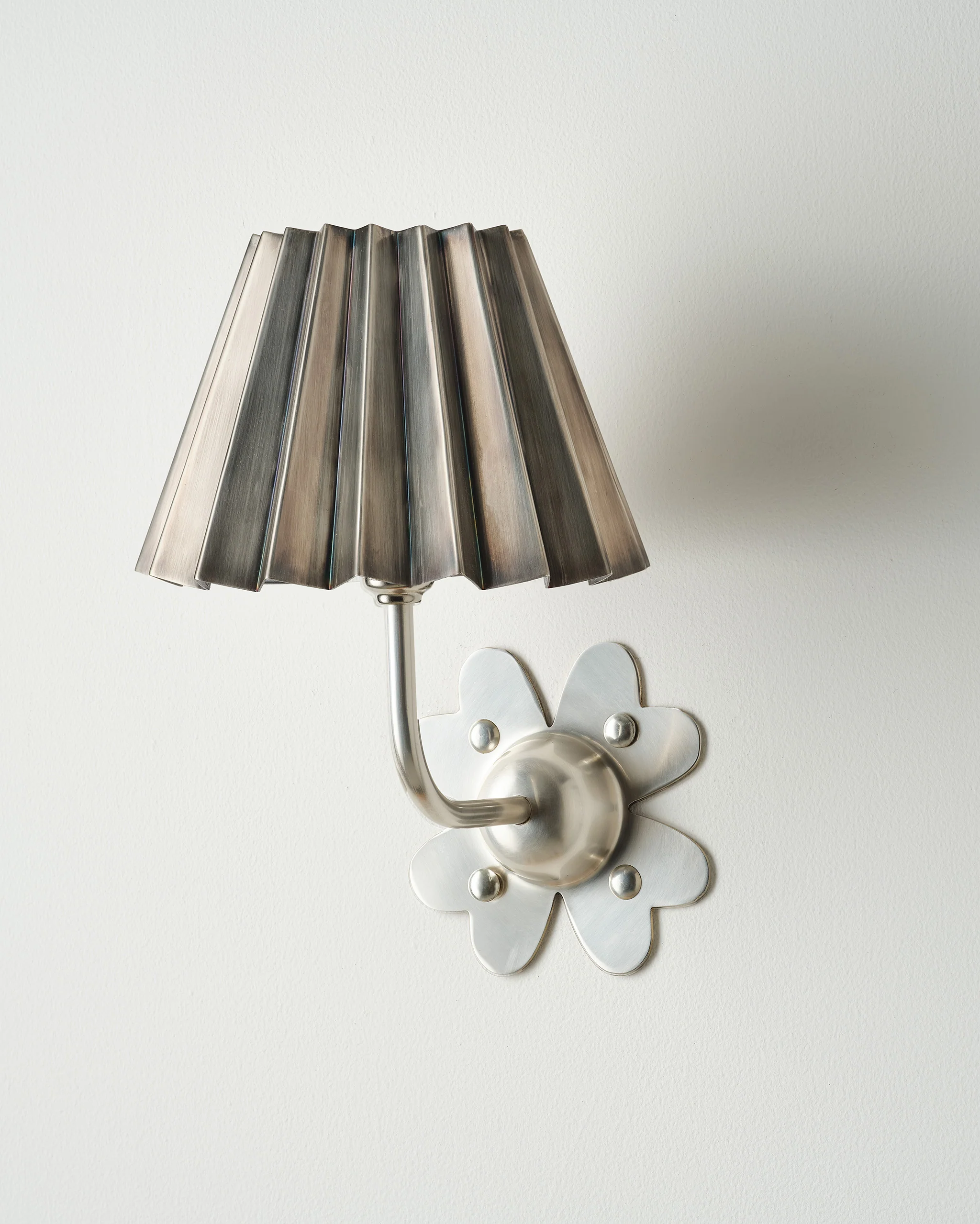 Clover Wall Light, Brushed Silver - Image 3