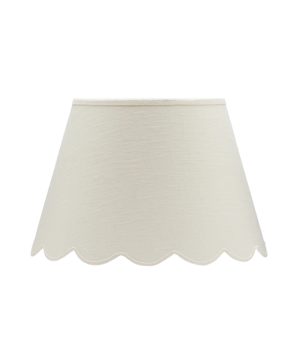 Fabric Scallop Lampshade, Medium - Image 3