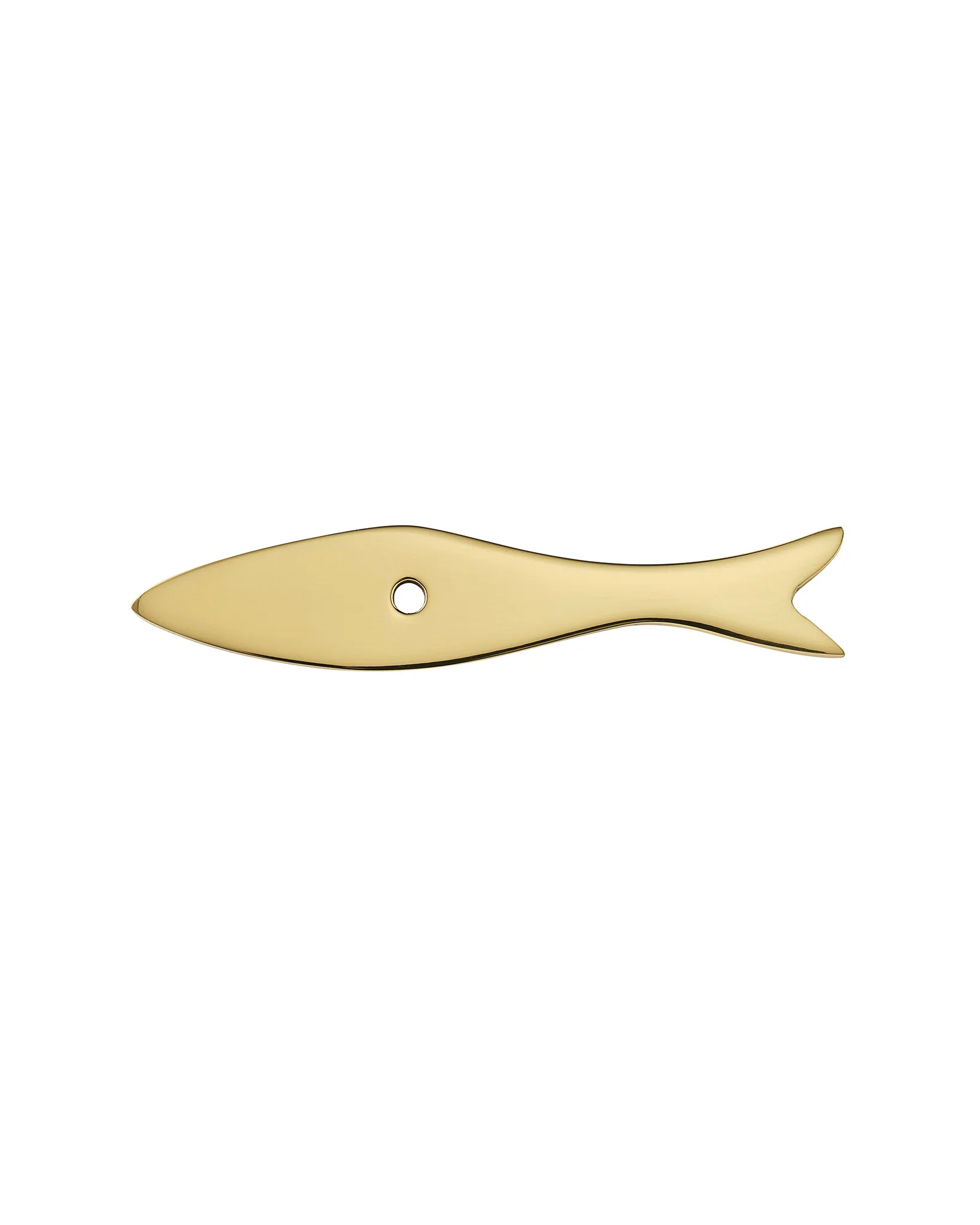 Fish Backplate, Polished Brass