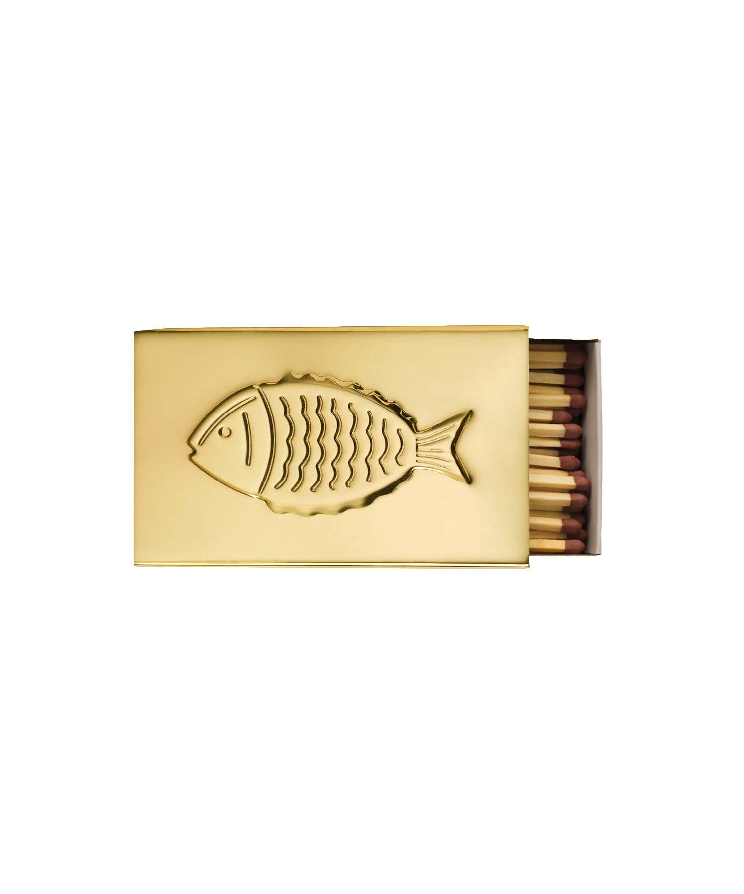 Fish Matchbox Sleeve, Brass - Image 4