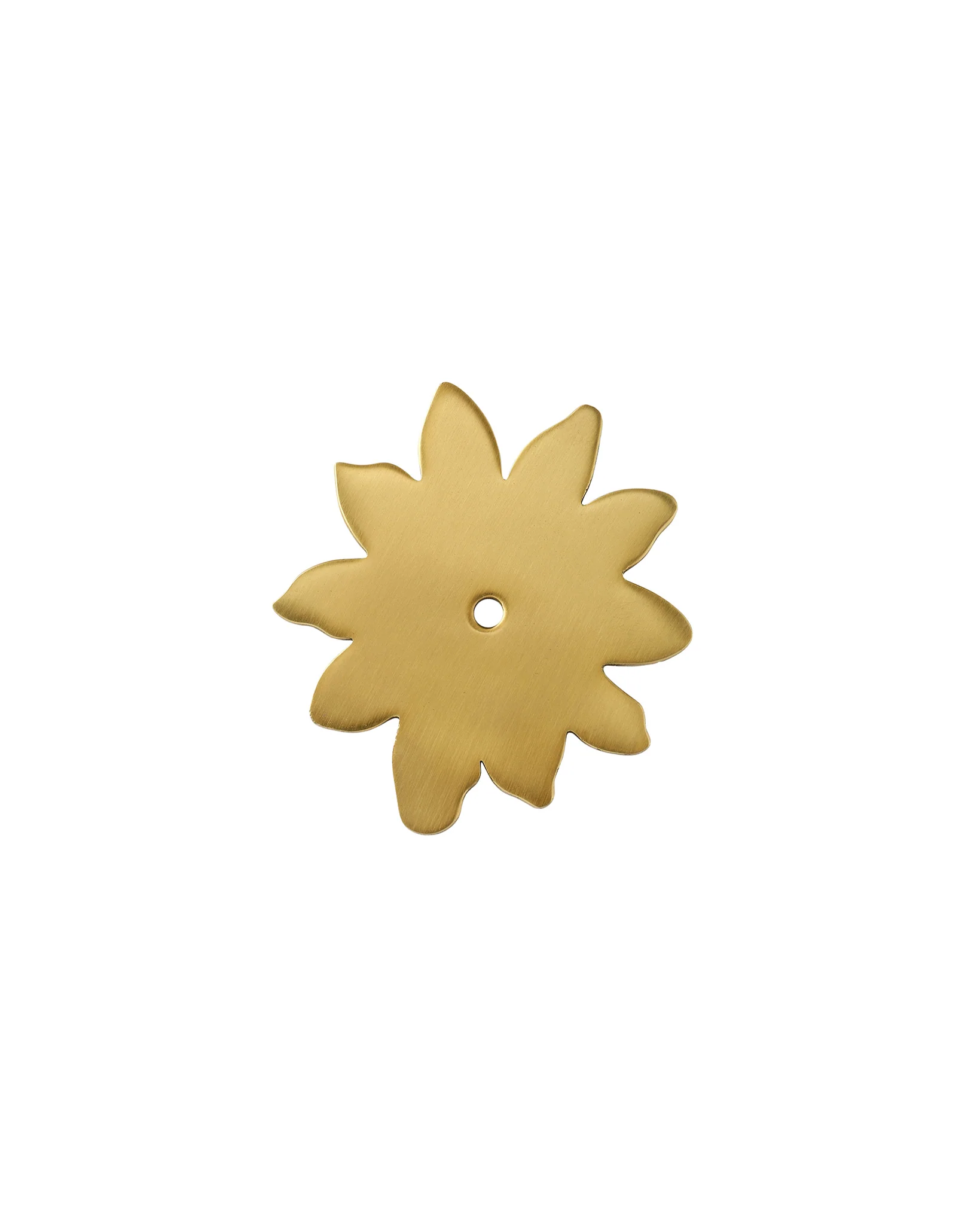 Flower Backplate, Aged Brass