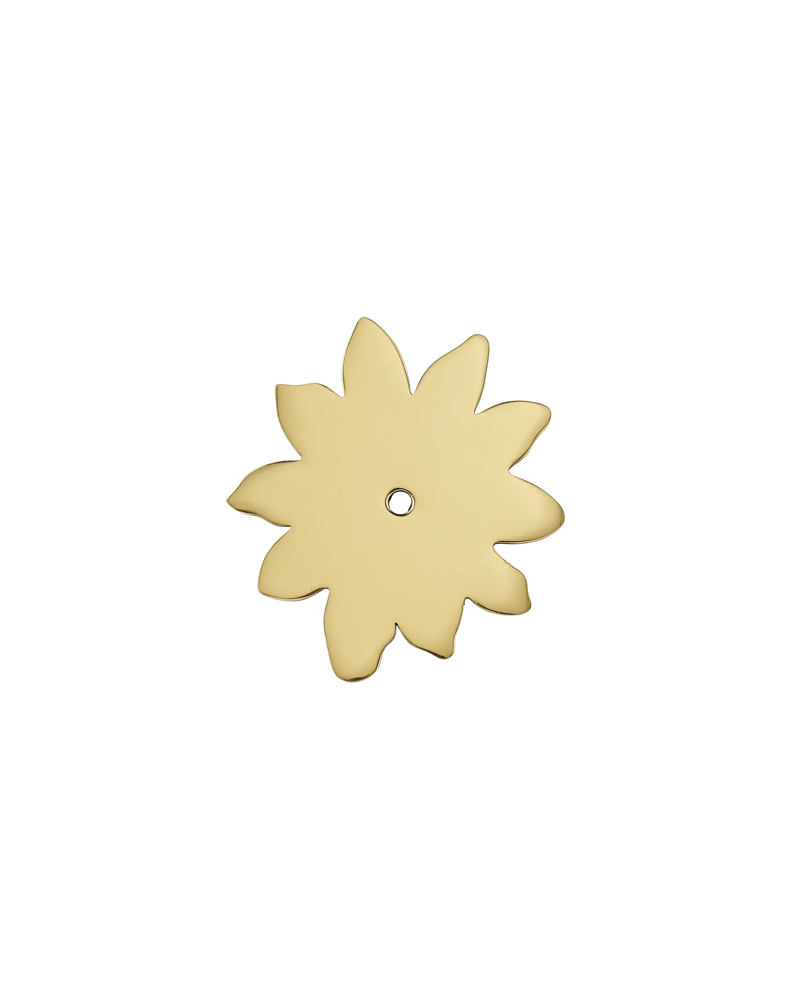 Flower Backplate, Polished Brass - Image 2