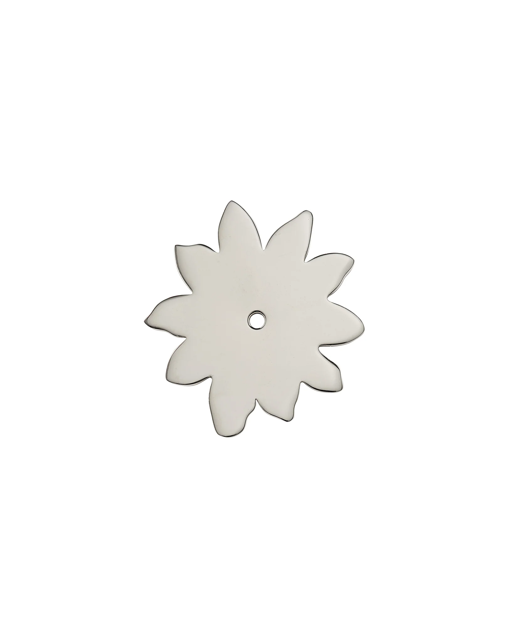 Flower Backplate, Polished Nickel