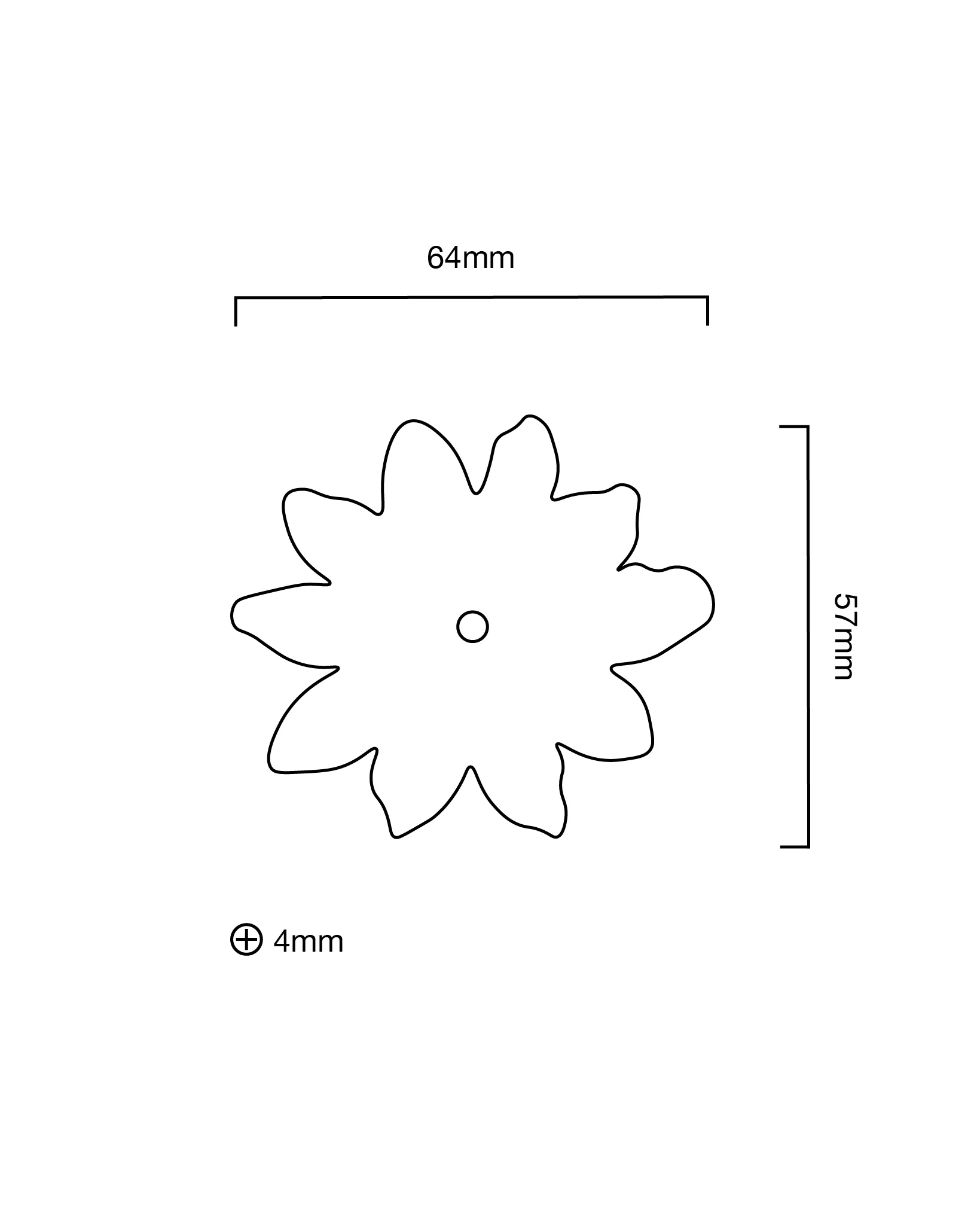 Flower Backplate, Aged Brass - Image 4
