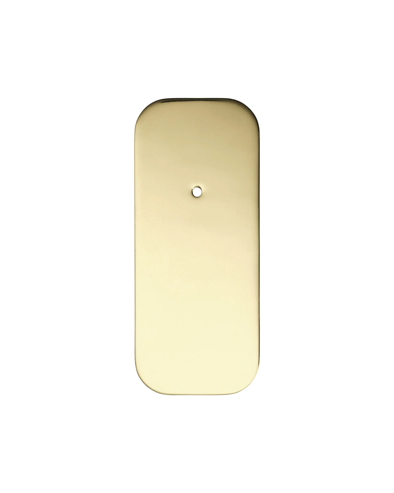 Large Curve Backplate, Polished Brass