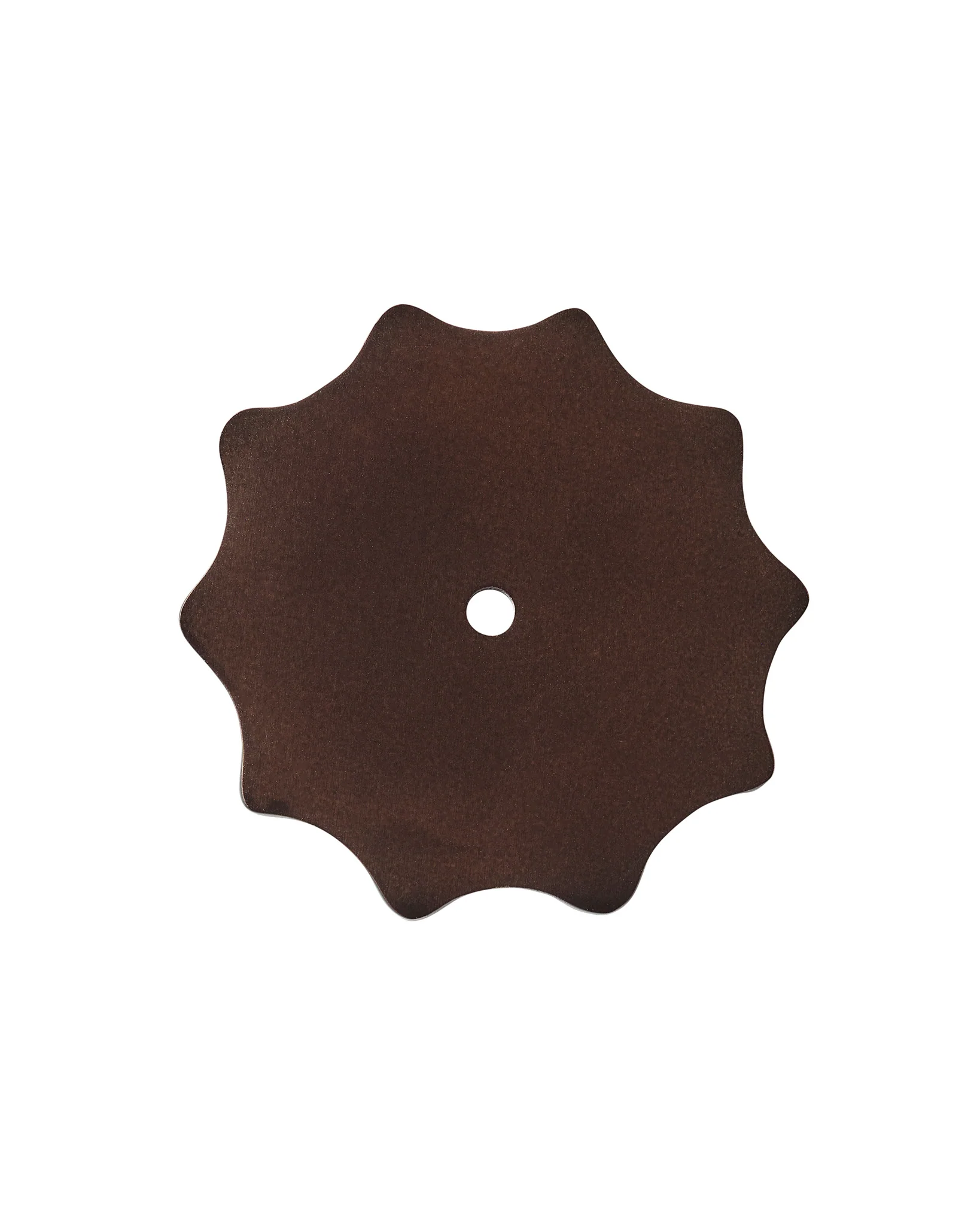 Large Wave Backplate, Blackened Bronze - Image 3