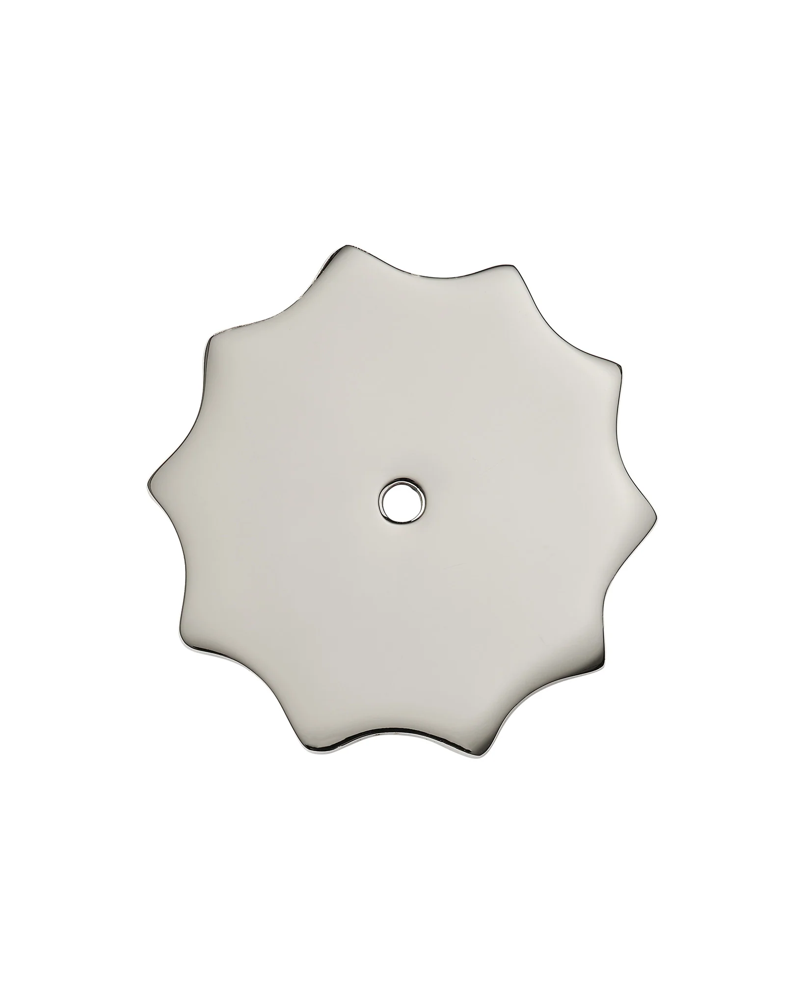 Large Wave Backplate, Polished Nickel - Image 3