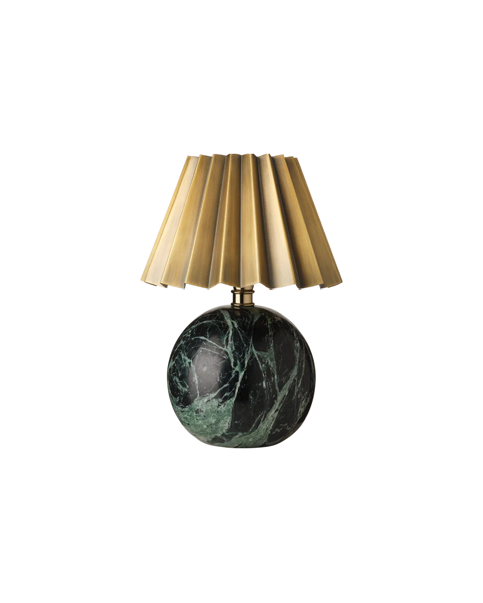 Marble Ball Lamp Base, Green - Image 5
