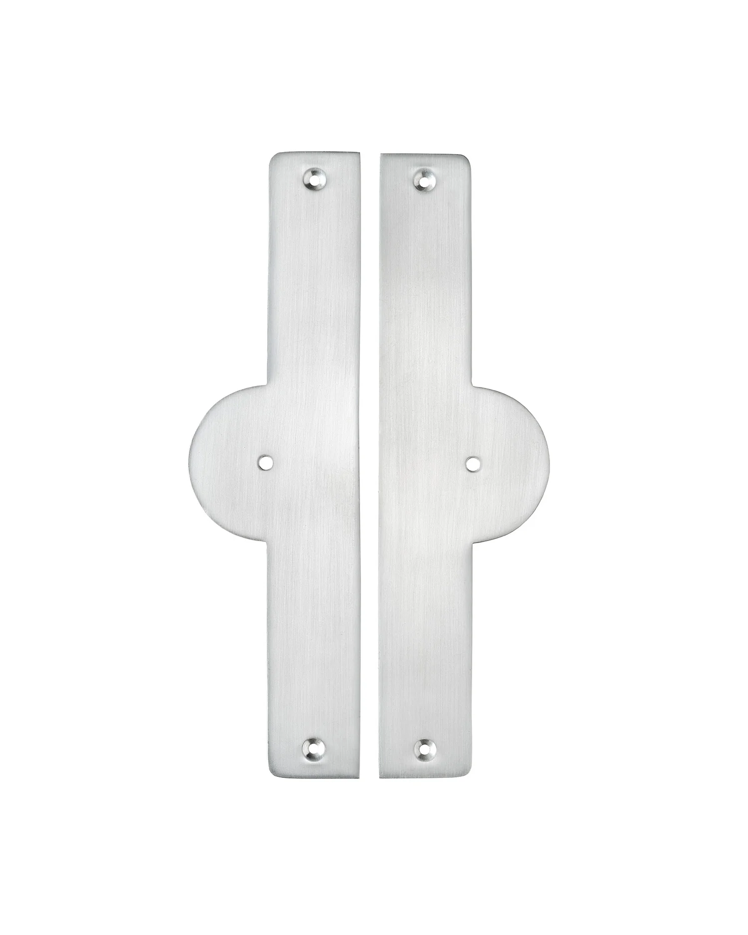 Pair of Arch Backplates, Brushed Nickel - Image 3