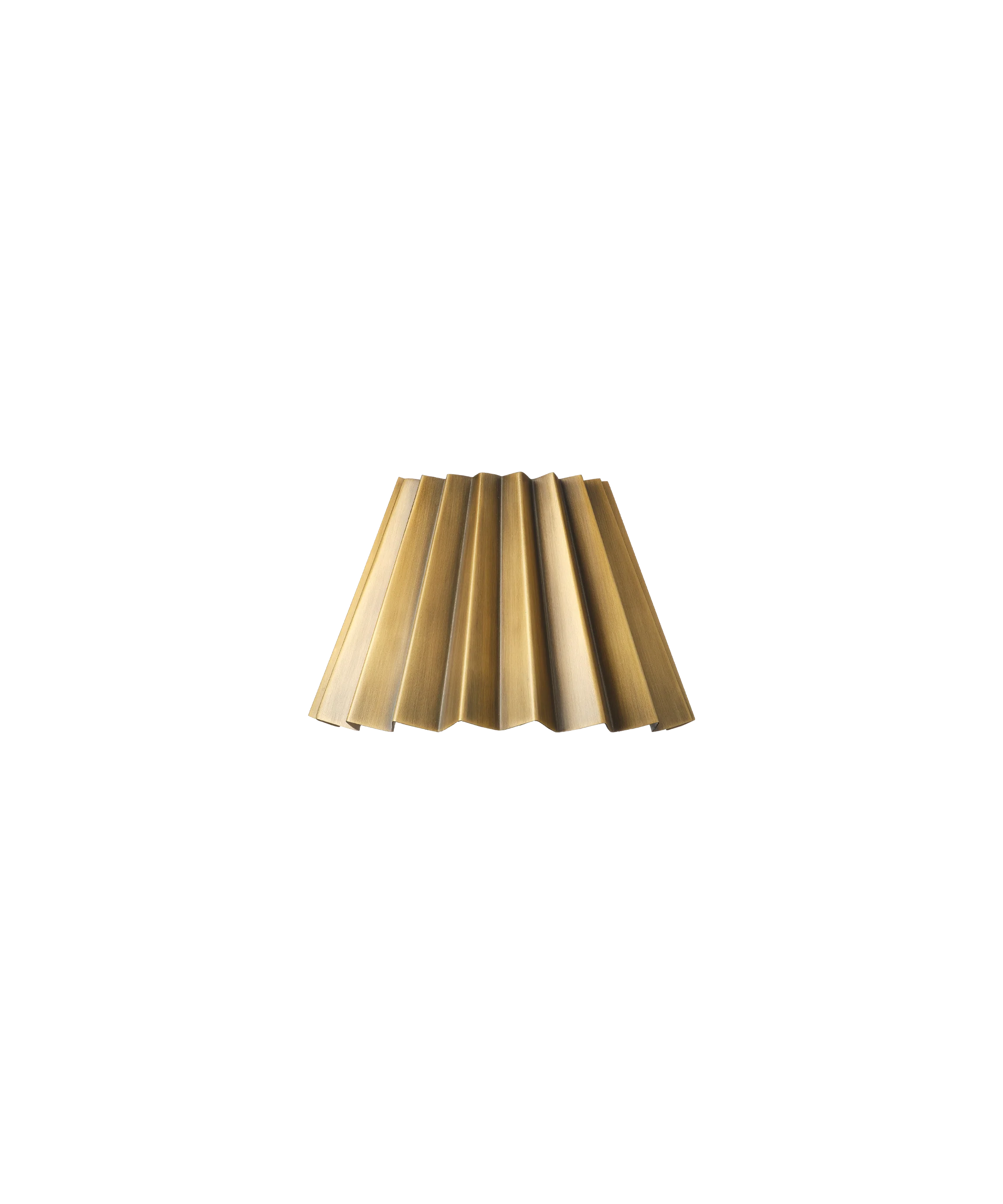 Pleated Lampshade, Brass, Mini - Image 6