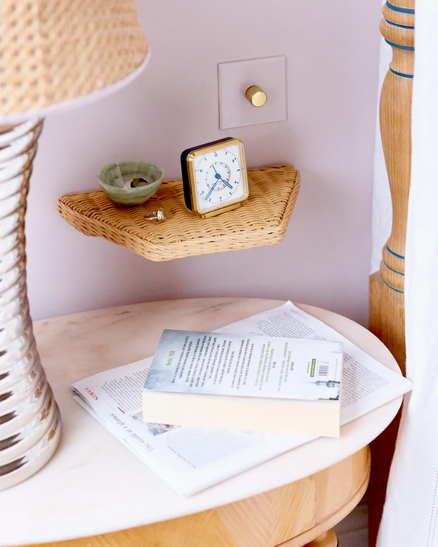 Rattan Shelf, 30cm - Image 2