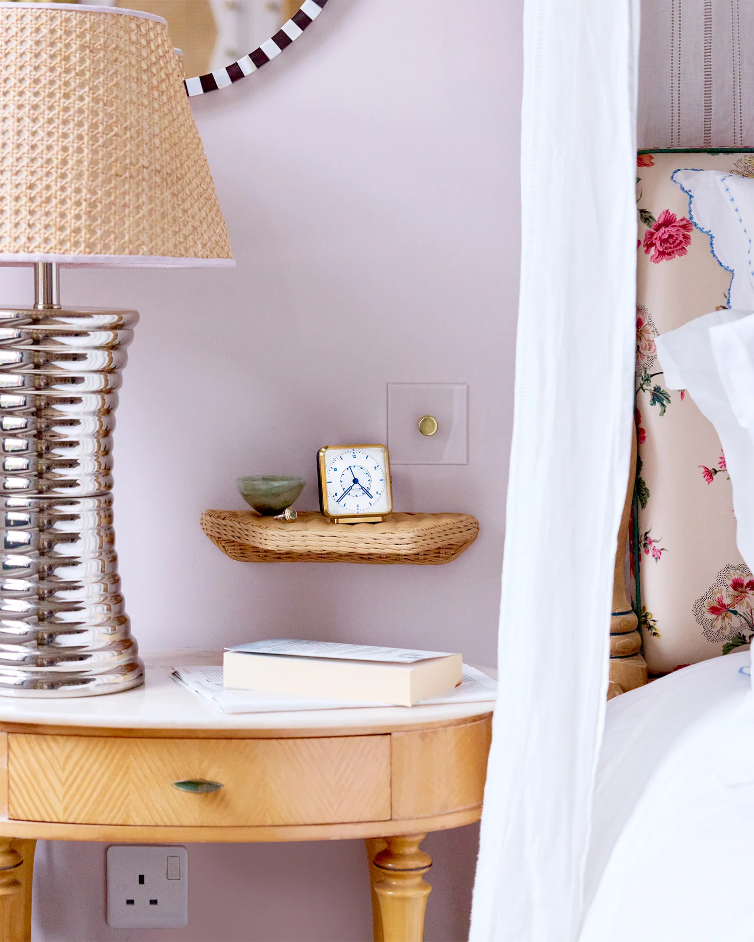 Rattan Shelf, 30cm - Image 3