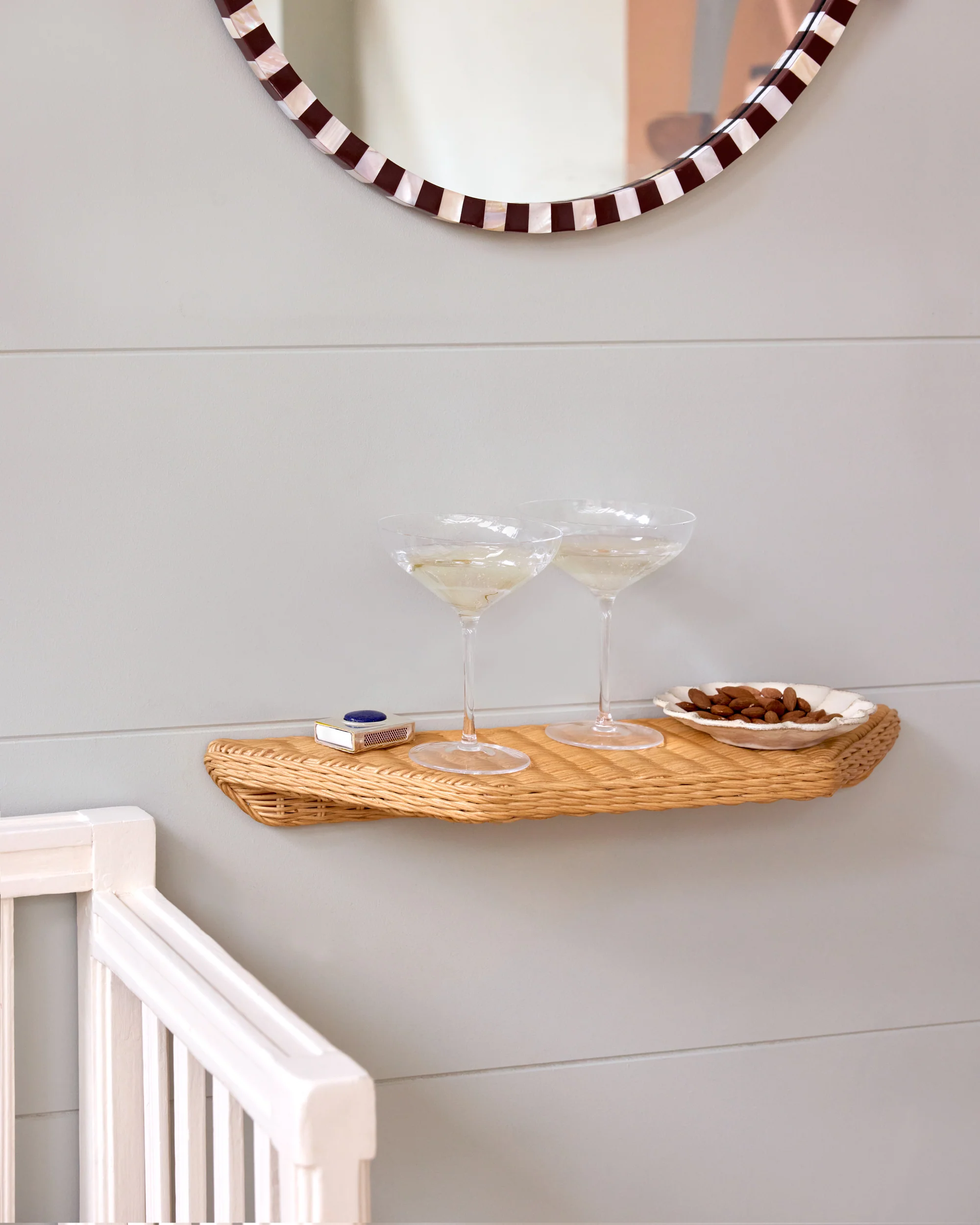Rattan Shelf, 50cm - Image 2