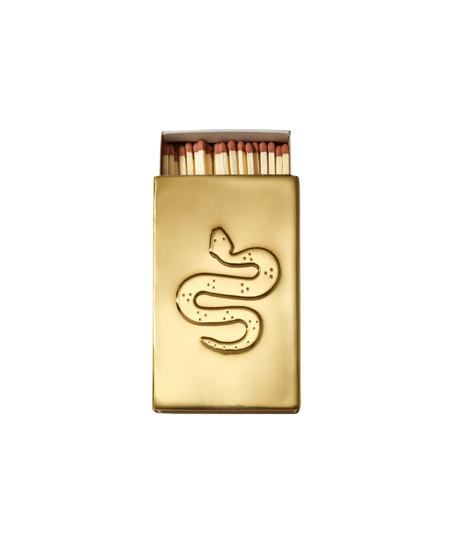 Serpent Matchbox Sleeve, Brass, US