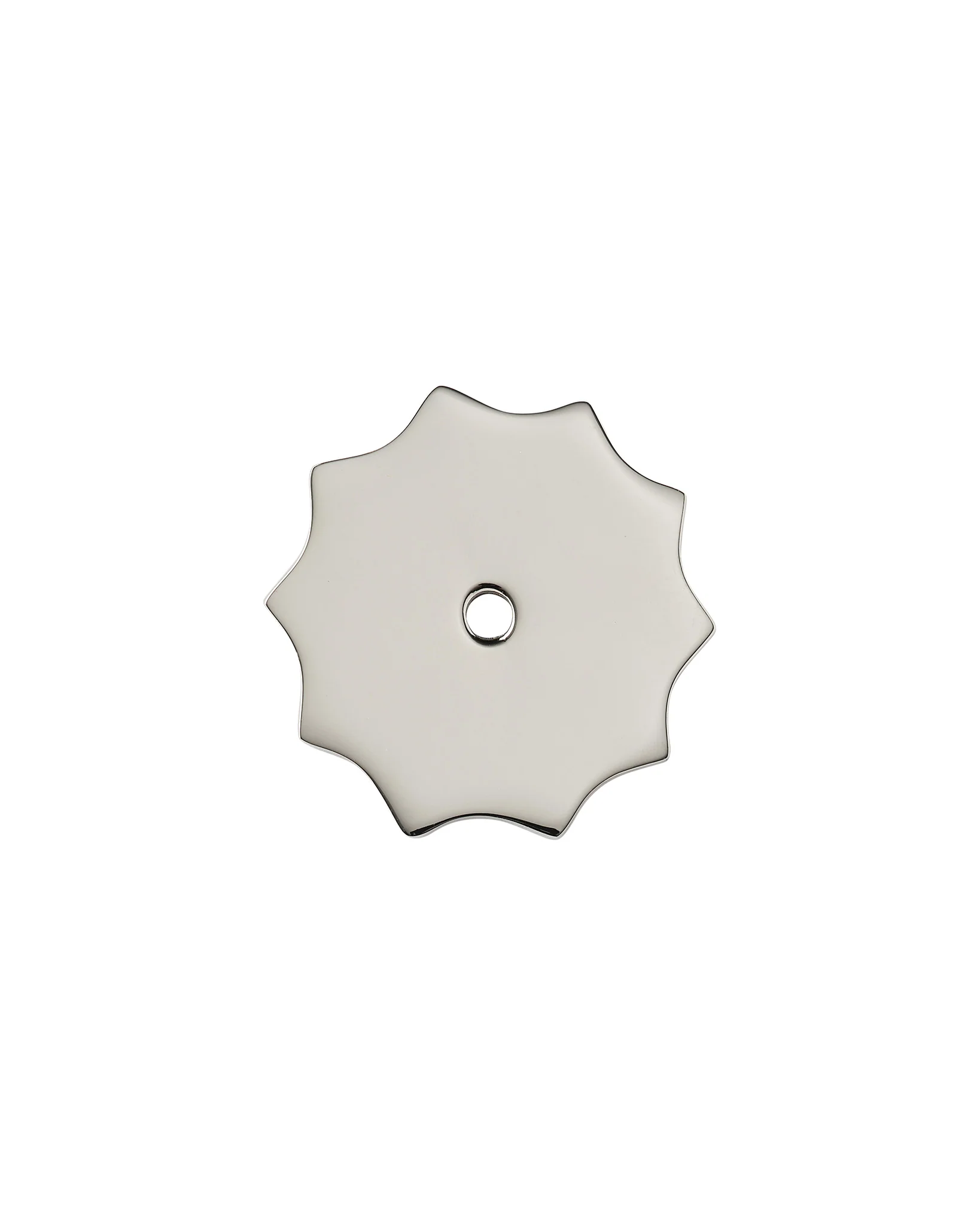 Small Wave Backplate, Polished Nickel - Image 3
