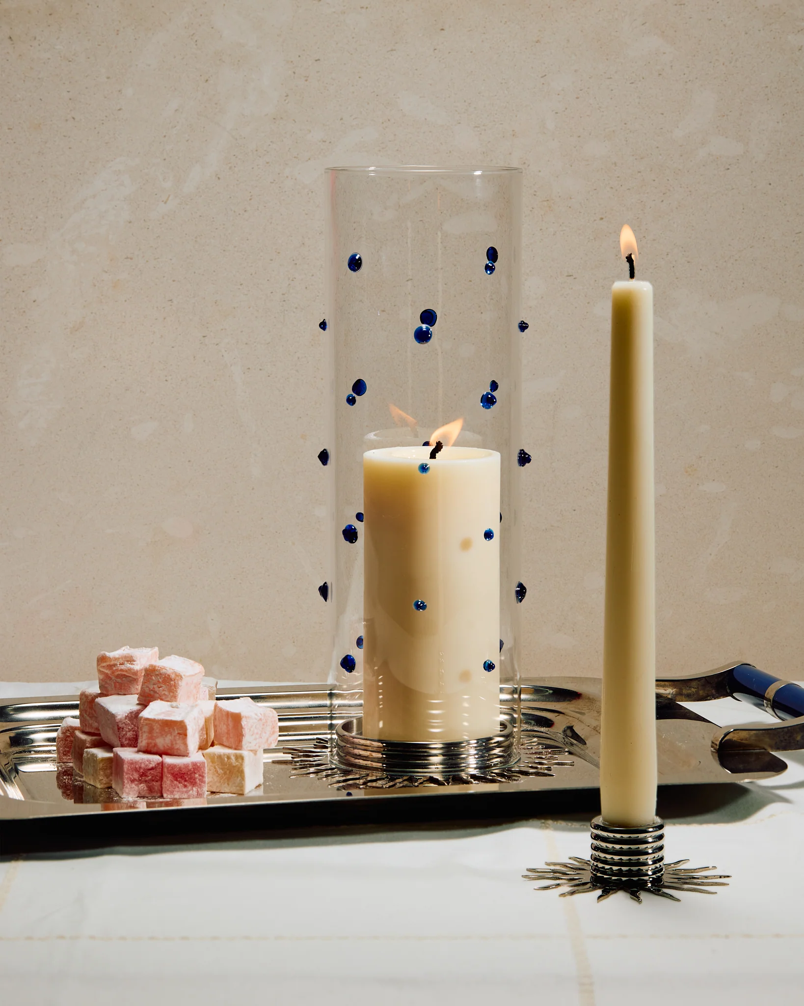Sunburst Candle Holder, Nickel - Image 4