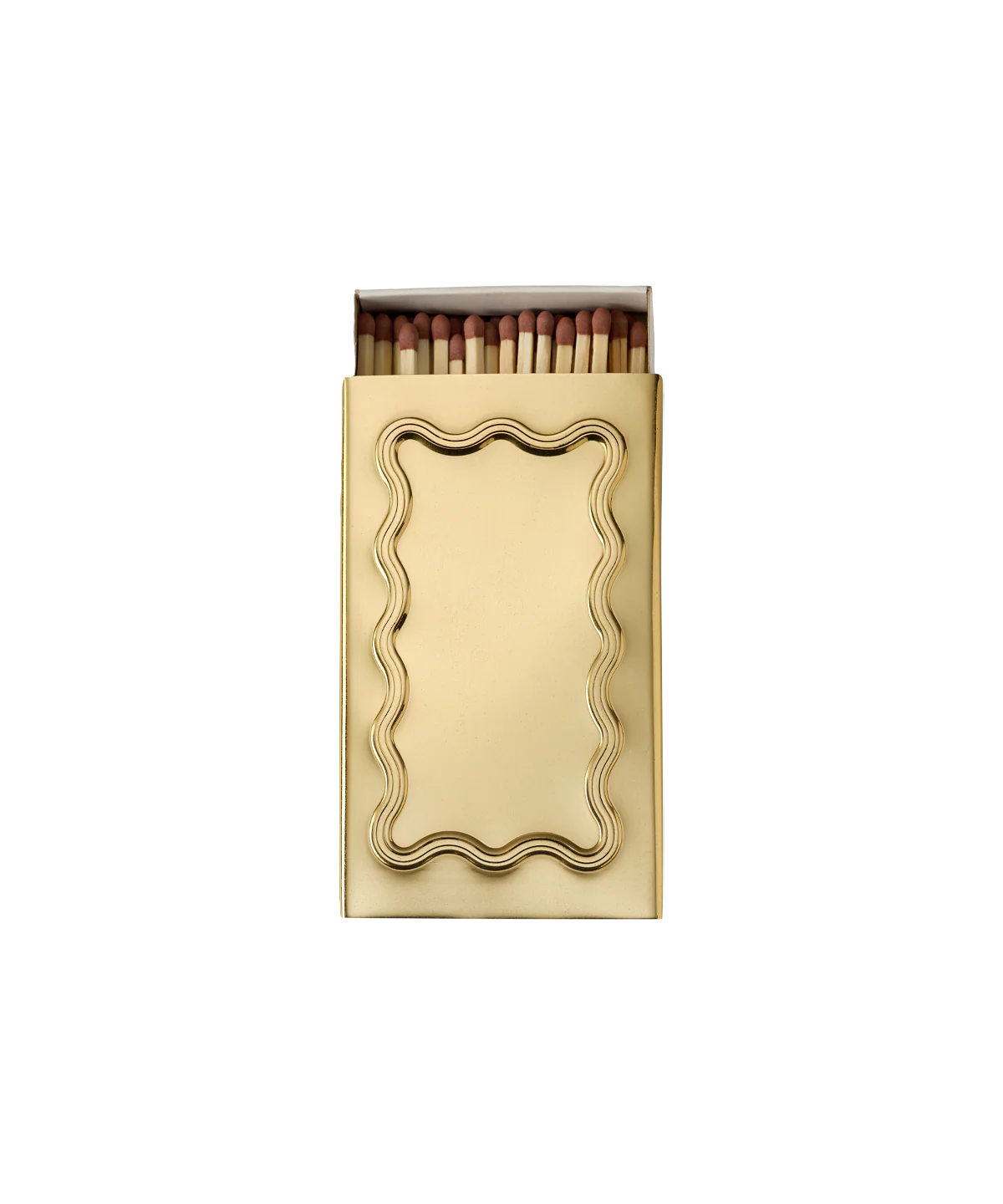Wave Matchbox Sleeve, Brass - Image 5