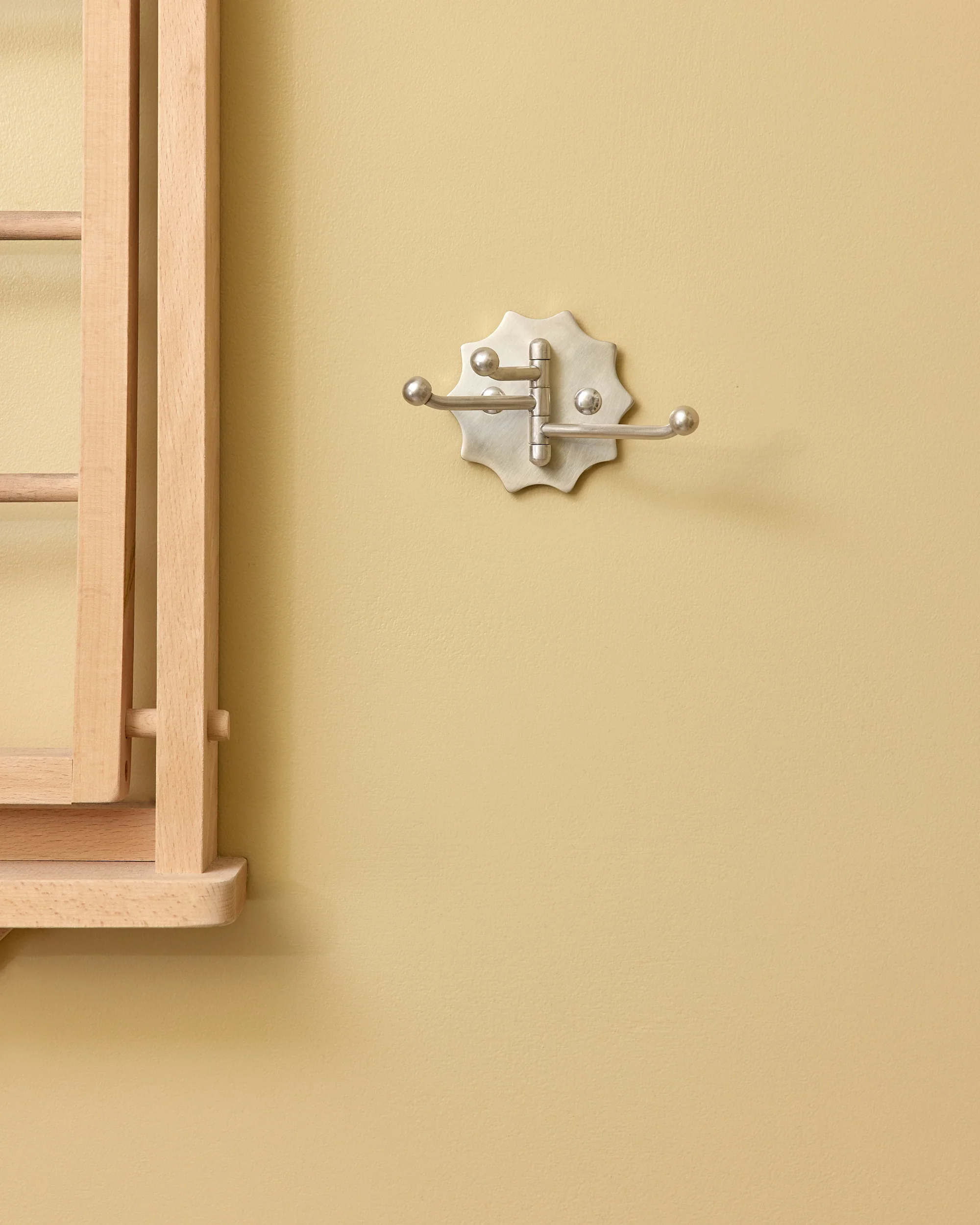Wave Swing Arm Hook, Brushed Nickel - Image 3